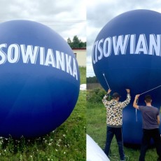 Balon reklamowy taliowany 4m Cisowianka