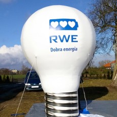 balon reklamowy Żarówka 4m RWE