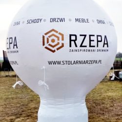 Balon reklamowy taliowany 3m_Rzepa - producent dmuchańców reklamowych Clevair