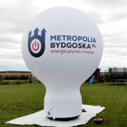 Balon reklamowy taliowany 4m_MetropoliaBydgoska - producent dmuchańców reklamowych Clevair